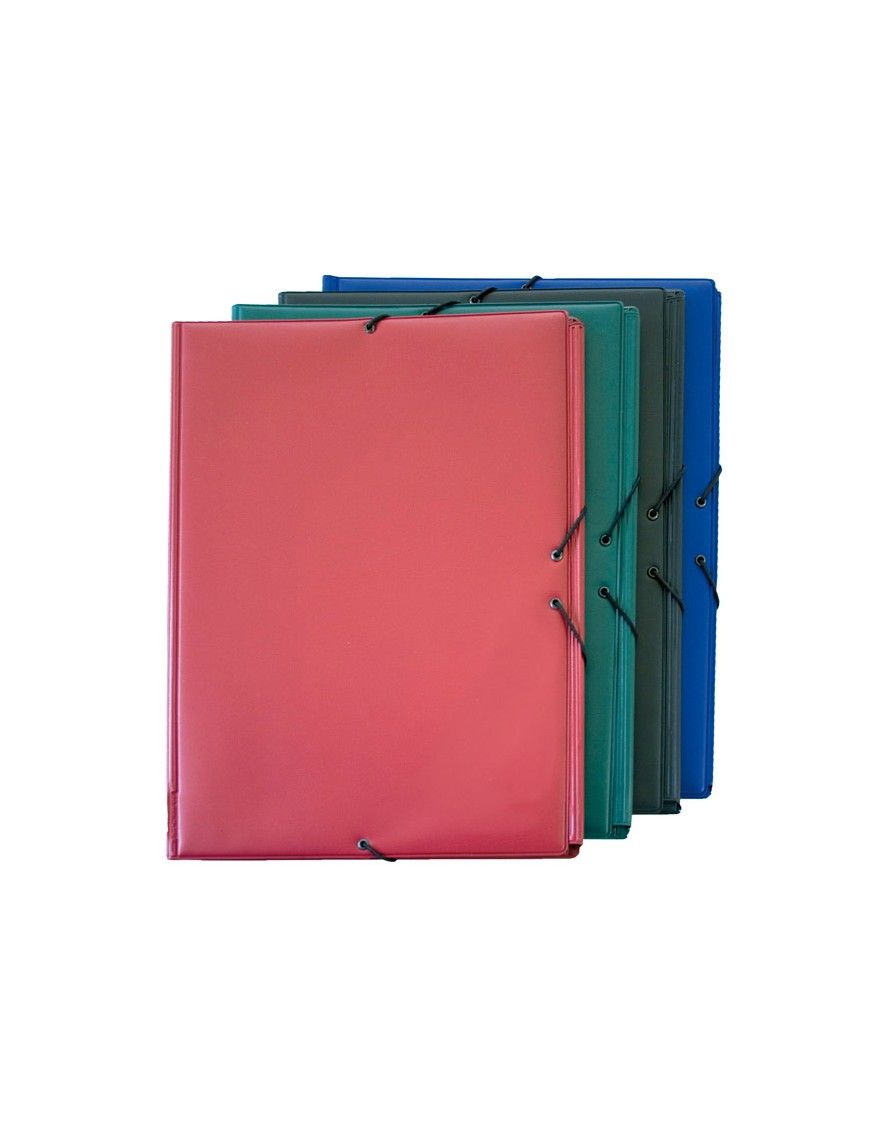CARPETA GOMAS SOLAPAS F PVC NEGRO GRAFOPLAS