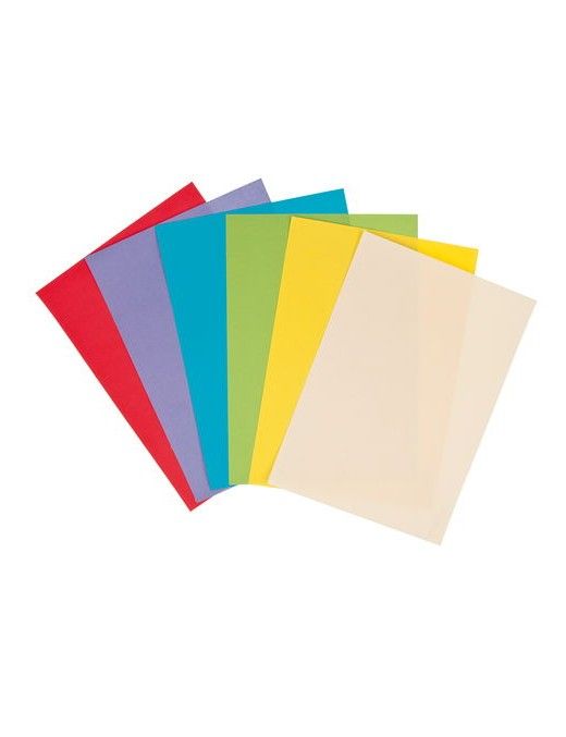 LAMINA ENCUADERNAR A4 GLASSPACK OPACA AMARILLA