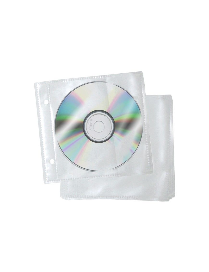 FUNDA PARA CD 8º CON TALADRO BOLSA DE 10 GRAFOPLAS
