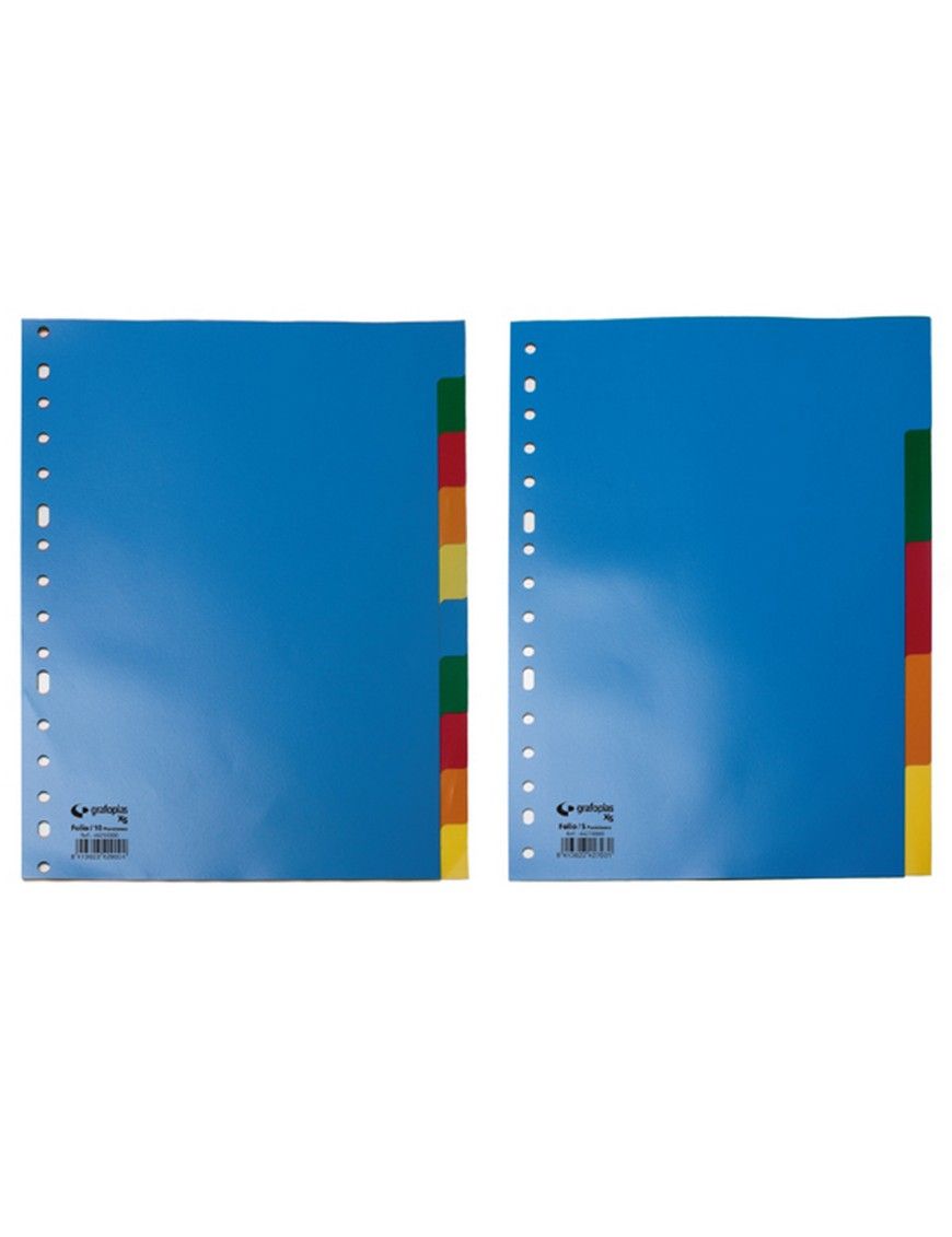 SEPARADOR FOLIO 10 POS 16 TALADROS ECO GRAFOPLAS