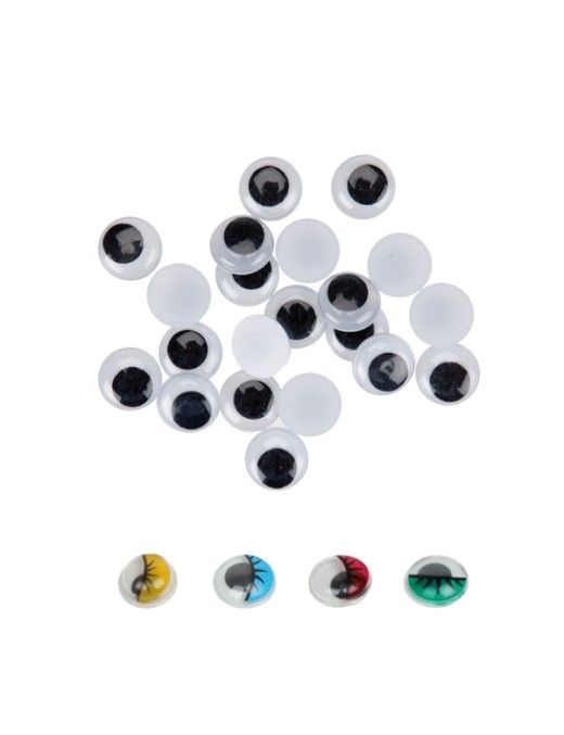 PACK DE 30 OJOS NEGROS DE 15 MM SMART GRAFOPLAS