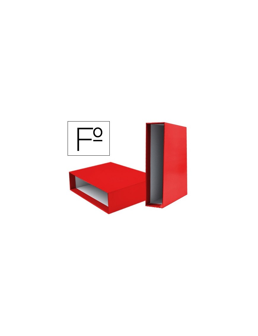 CAJA ARCHIVADOR FOLIO ROJO GRAFOPLAS