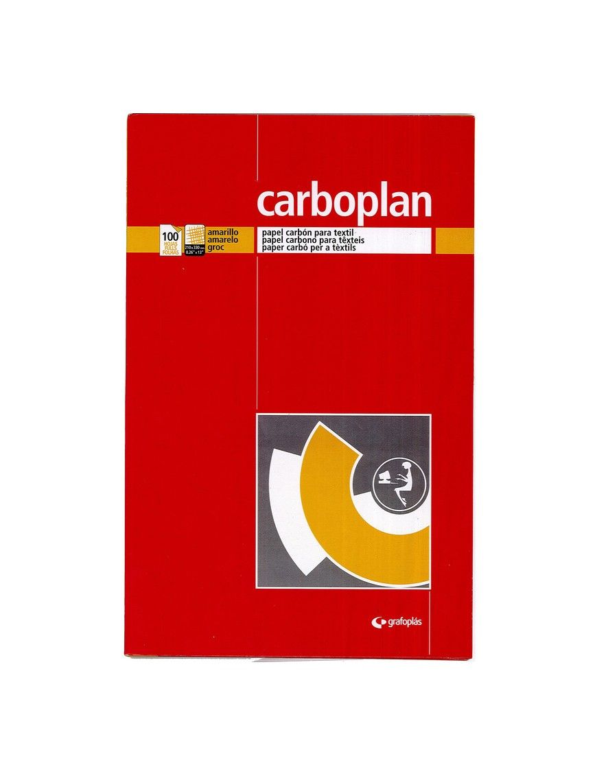 CAJA 100 HOJAS DE PAPEL CARBON AMARILLO CARBOPLAN