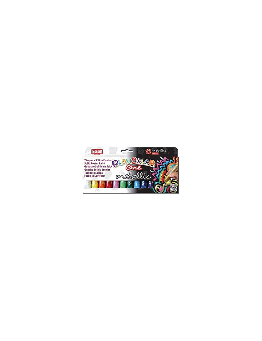 PLAYCOLOR TEMPERA SOLIDA 12 UDS METALIC