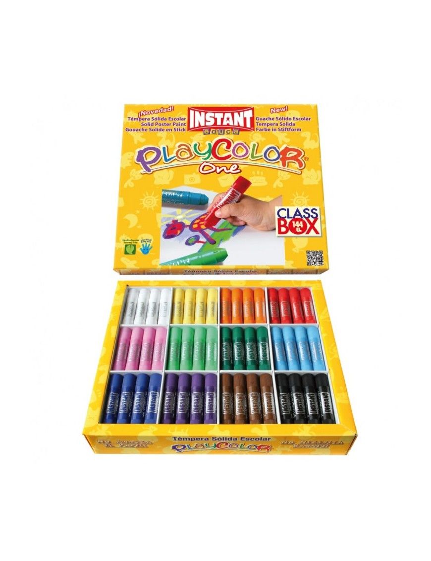 PLAYCOLOR TEMPERA SOLIDA BASIC CLASSBOX 144 UNI