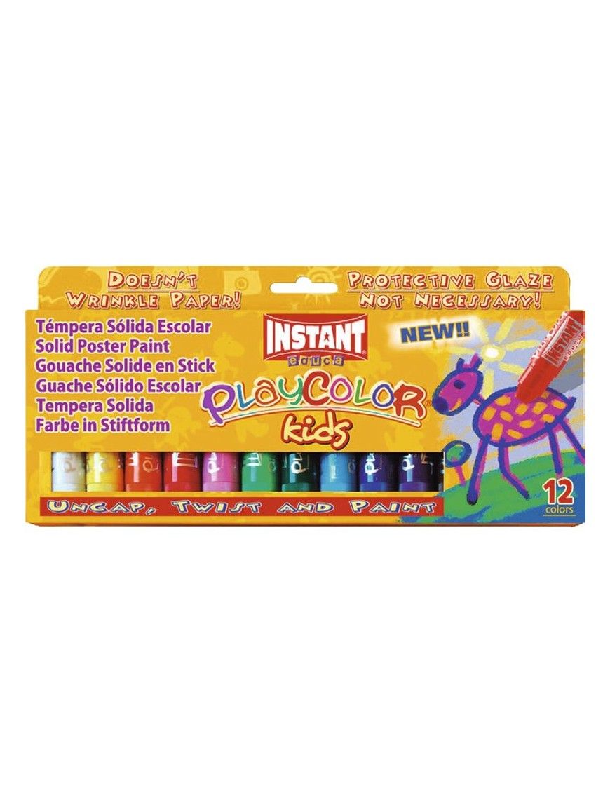 PLAYCOLOR TEMPERA SOLIDA ONE 12 UNIDADES