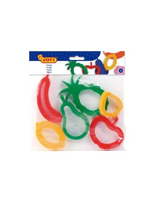 JOVI BOLSA 6 MOLDES PLASTICO FORMA FRUTAS