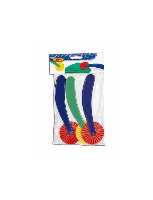 BOLSA 3 CORTADORES DE PASTA / PLASTILINA JOVI. 422