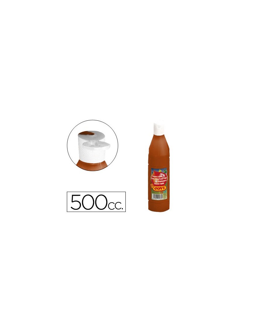 TEMPERA LIQUIDA JOVI 500 ML. MARRON.
