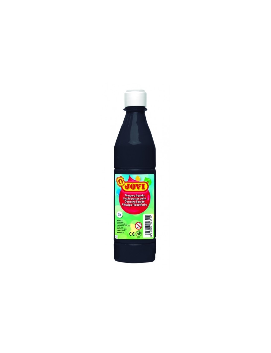 TEMPERA LIQUIDA JOVI 500 ML. NEGRA.