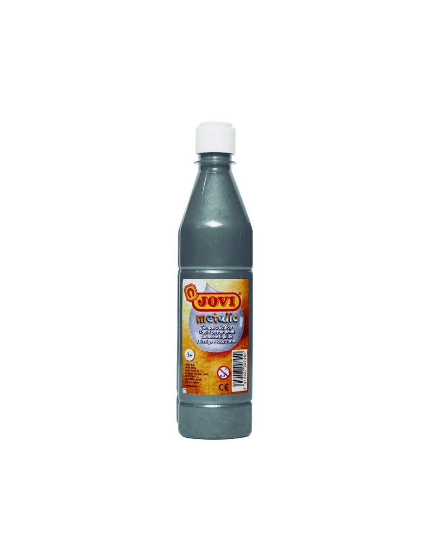 TEMPERA LIQUIDA JOVI 500 ML PLATA METALIZAD