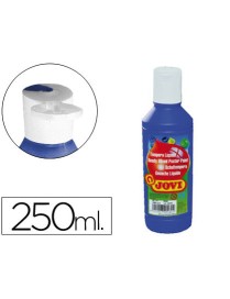 TEMPERA LIQUIDA GLITTER 250 ML JOVI AZUL.