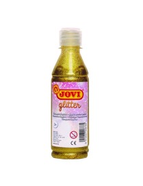 TEMPERA LIQUIDA GLITTER 250 ML JOVI ORO.