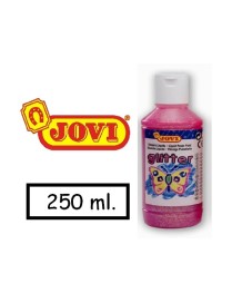 TEMPERA LIQUIDA GLITTER 250 ML JOVI ROSA.