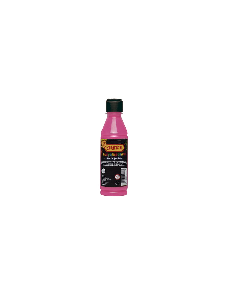 TEMPERA LIQUIDA FOSFORESCENTE 250 ML JOVI MAGENTA.