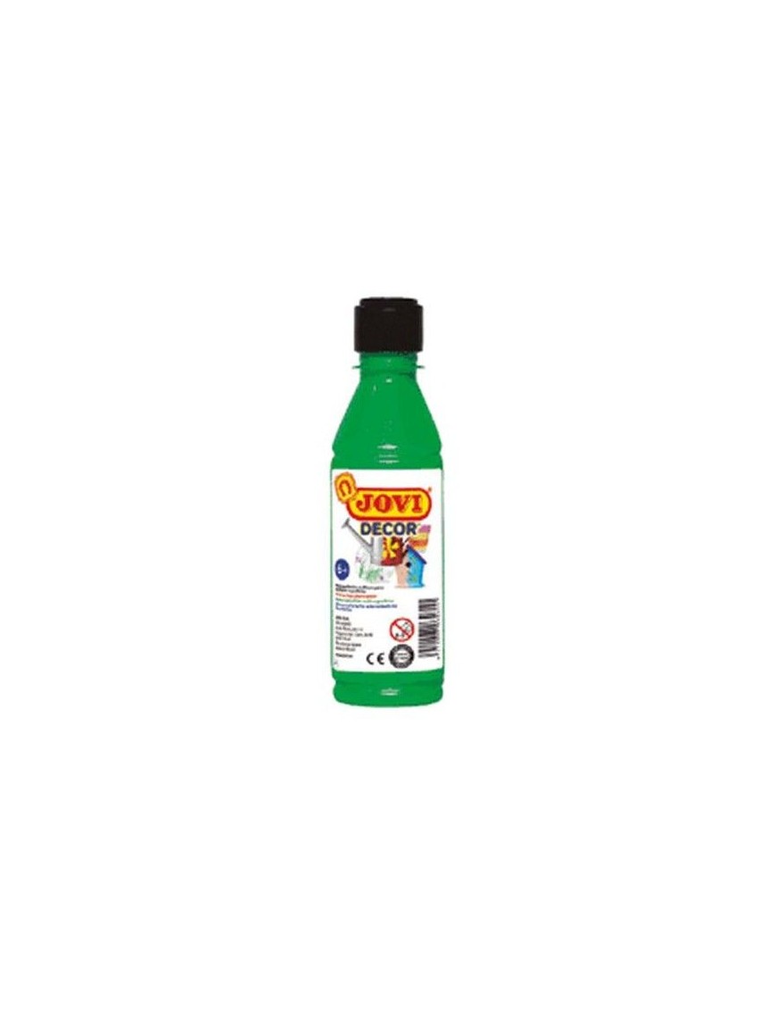 PINTURA ACRILICA MULTIUSO JOVIDECOR 250 ML VERDE.