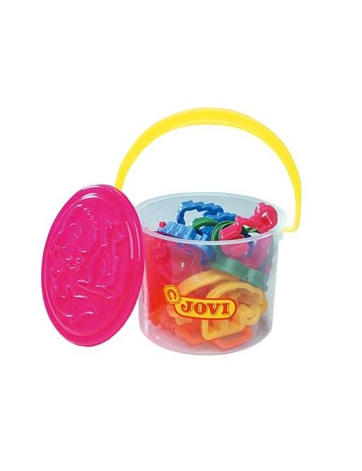 CUBO DE 24 MOLDES SURTIDOS PARA PLASTILINA JOVI