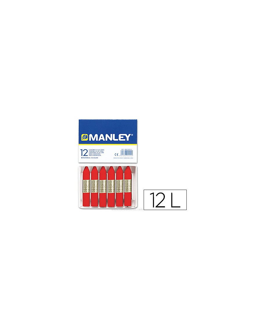 MANLEY CERAS Nº 9 ROJO ESCARLATA (12 U.)