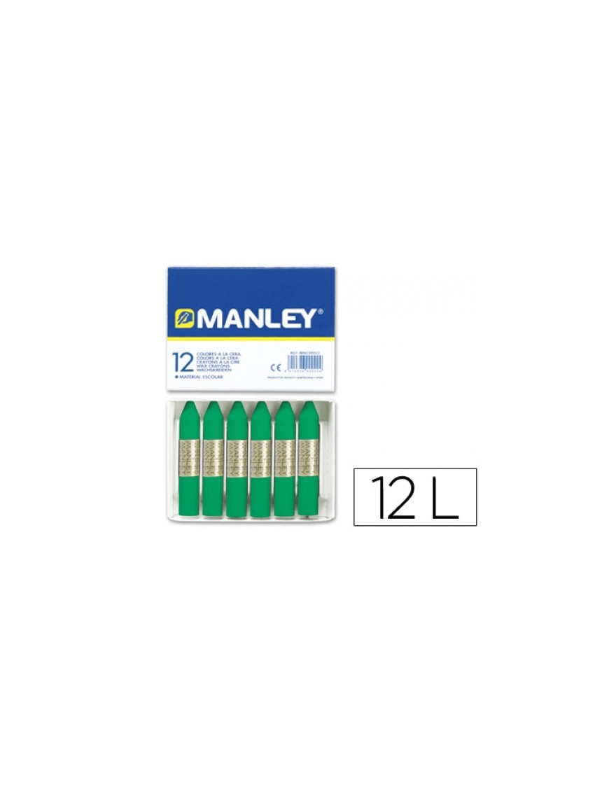 MANLEY CERAS Nº 50 VERDE NATURAL (12 U.)