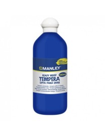 TEMPERA MANLEY AZUL OSCURO 500 ML.