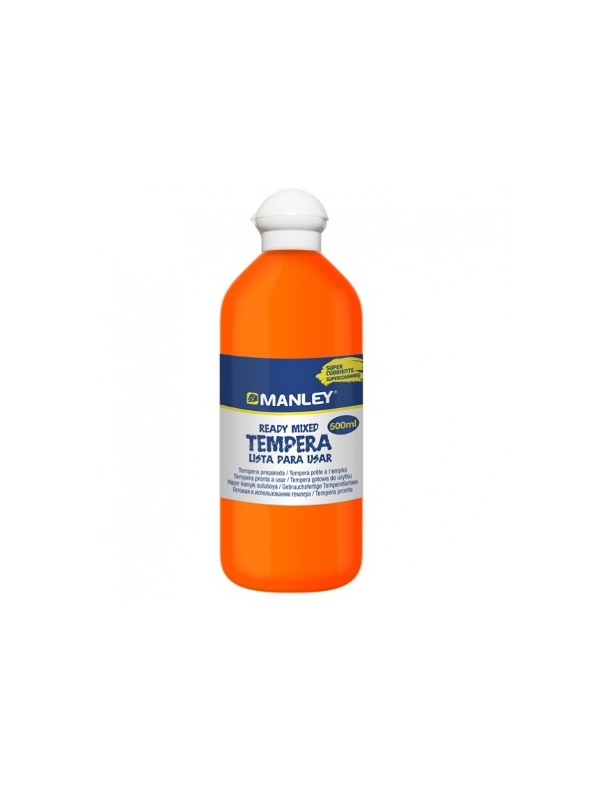 TEMPERA MANLEY NARANJA 500 ML.