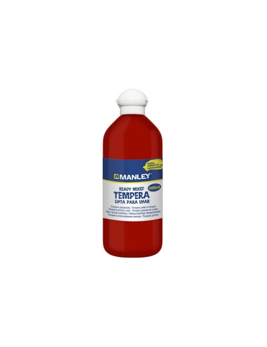 TEMPERA MANLEY ROJA 500 ML.