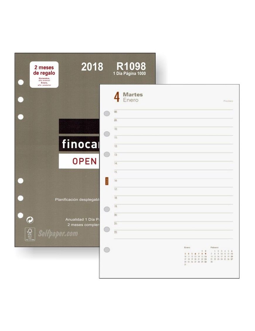 RECAMBIO AGENDA FINOCAM 4º D/P 3+3 (R1098) 21X18