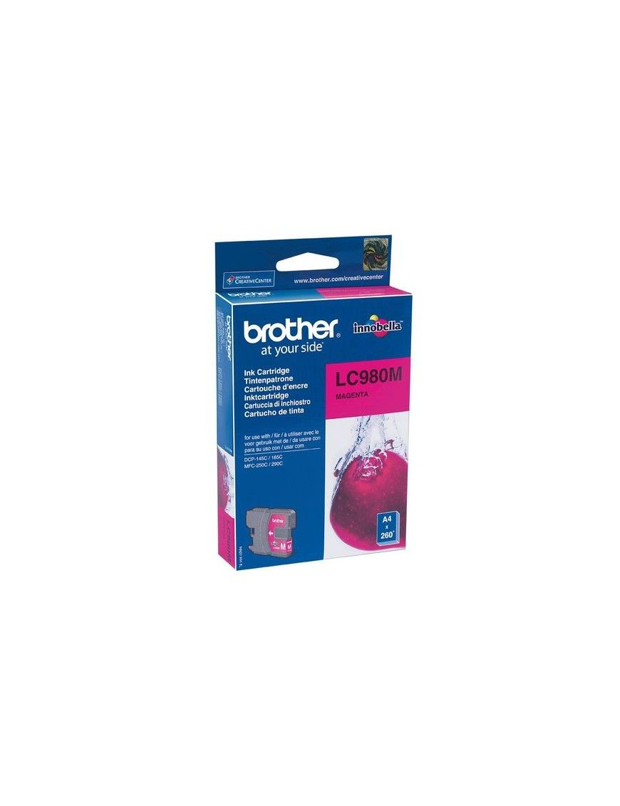 CARTUCHO BROTHER LC980M MAGENTA.