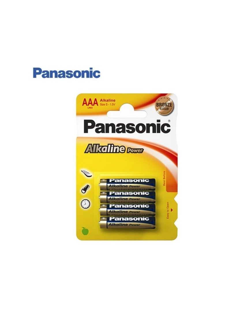 PILA AAA LR03 PANASONIC BLISTER 4 UDS