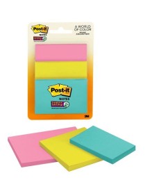 PACK 3 TACOS NOTAS ADHESIVAS POST-IT SUPER STICKY