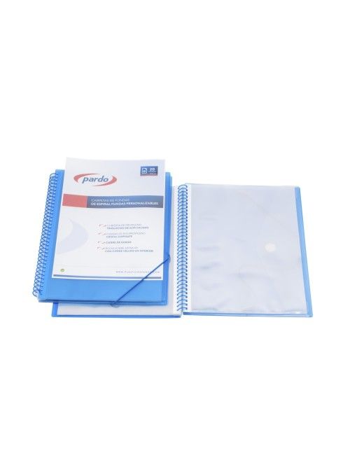 CARPETA ESPIRAL 50 FUNDAS PERS. GOMAS PARDO