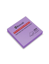 TACO ADHESIVAS NEON 76X76 MM. MORADO