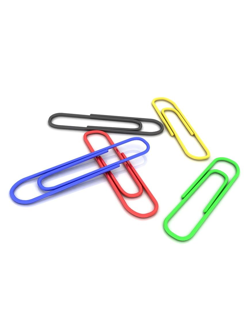 CLIPS COLORES PLASTIFICADOS Nº 2 APLI