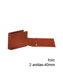 CARPETA 2 ANILLAS 40 MM. FOLIO APAIS CUERO