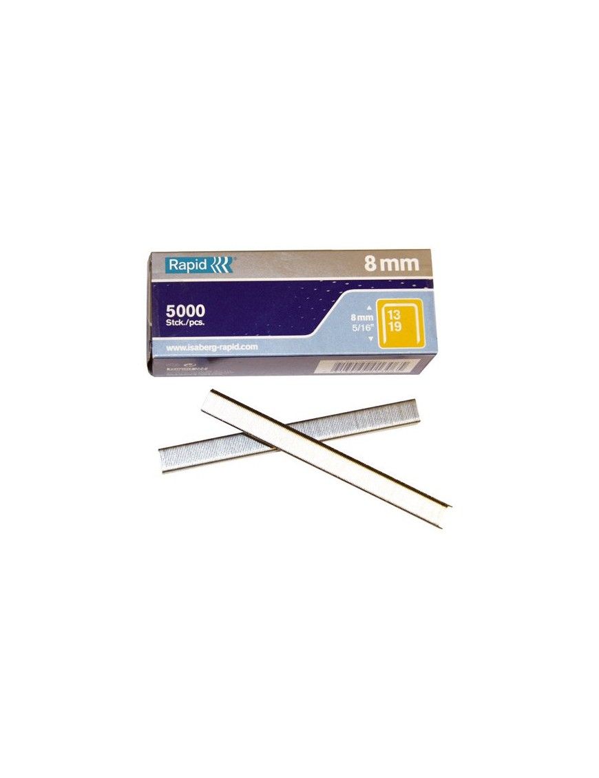 CAJA DE 5000 GRAPAS RAPID 13/8 GALVANIZADAS