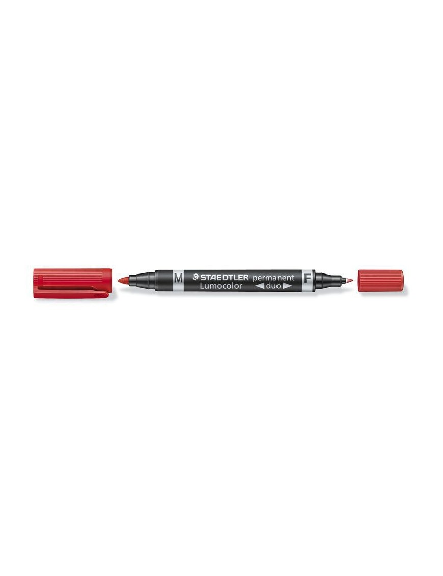 ROTULADOR STAEDTLER LUMOCOLOR PRMANET DUO ROJO. 94