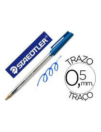 BOLIGRAFO STAEDTLER STICK AZUL TRAZO 0,5