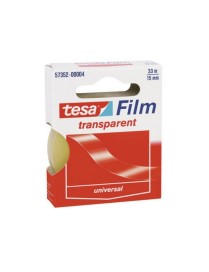 CINTA ADHESIVA 33X15 TRANSPARENT FILM TESA