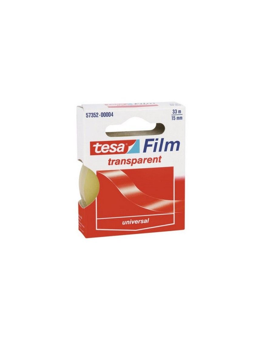 CINTA ADHESIVA 33X15 TRANSPARENT FILM TESA