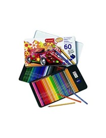 CAJA DE METAL CON 60 LAPICES DE COLORES BRUYNZEEL