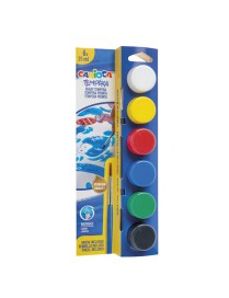 TEMPERA BOTE 25ML SURTIDO 6 UDS CARIOCA