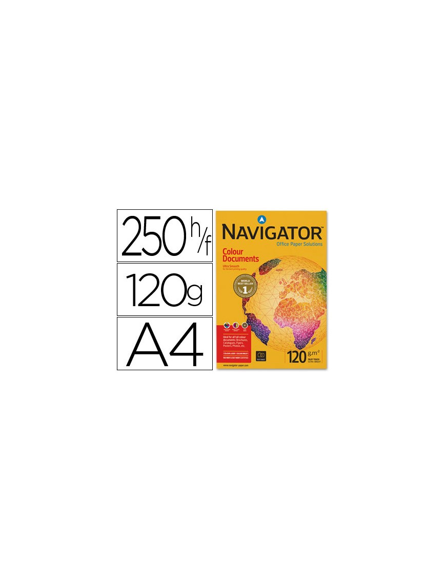 PAPEL NAVIGATOR A4 DE 120 GRAMOS PAQUETE 250 HOJAS