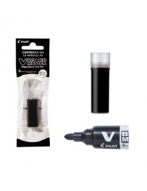 RECARGA ROTULADOR V BOARD NEGRO PILOT C/12