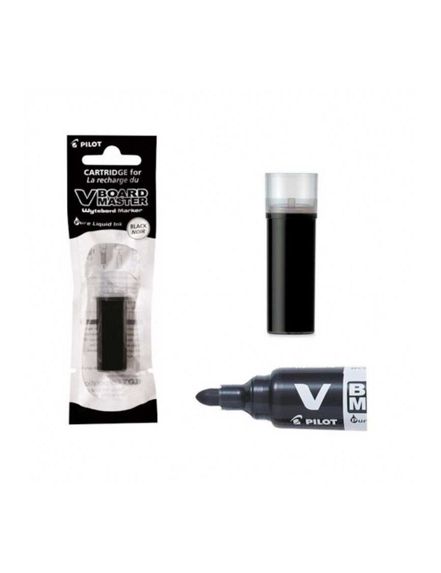 RECARGA ROTULADOR V BOARD NEGRO PILOT C/12
