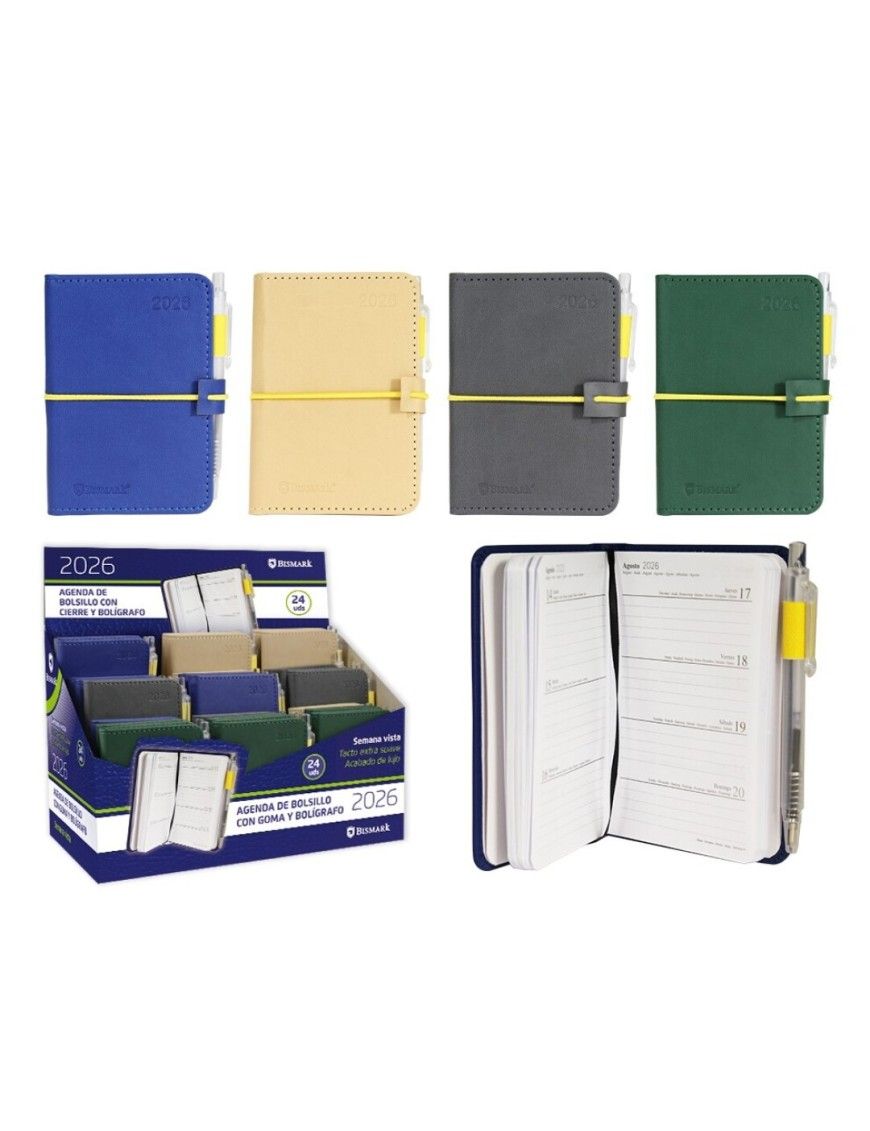 MINI AGENDA CON BOLIGRAFO S/V 2026