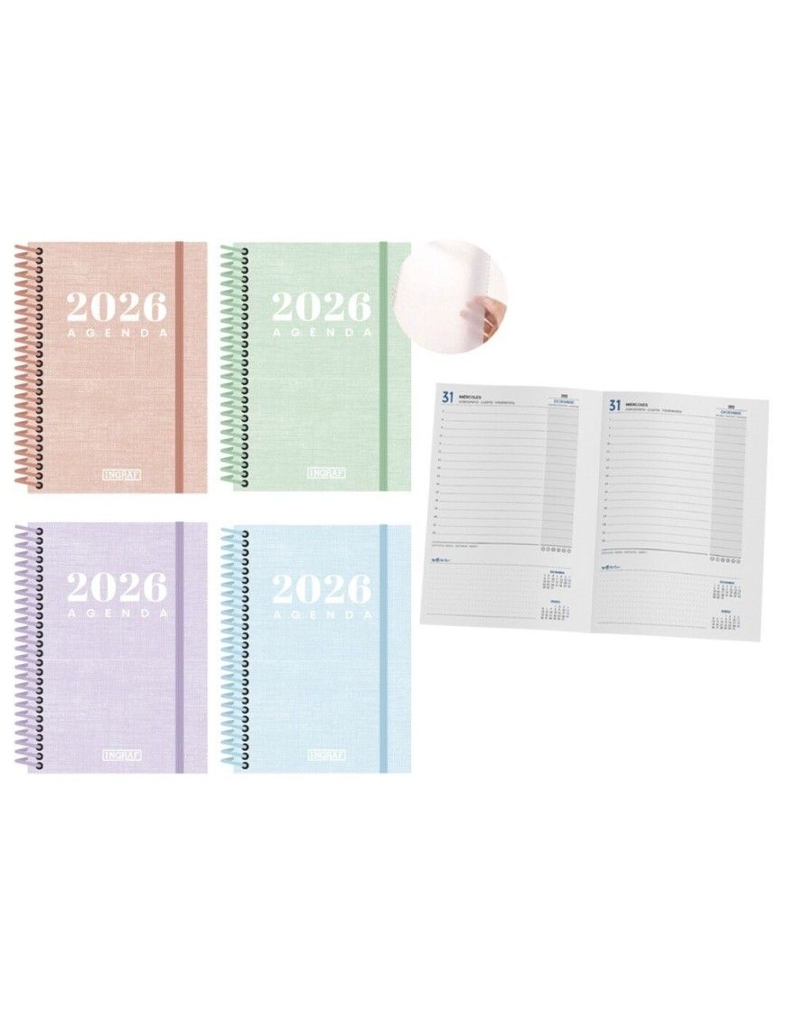 AGENDA ROMA TAPA P.P ESPIRAL D/P 15X21 2026