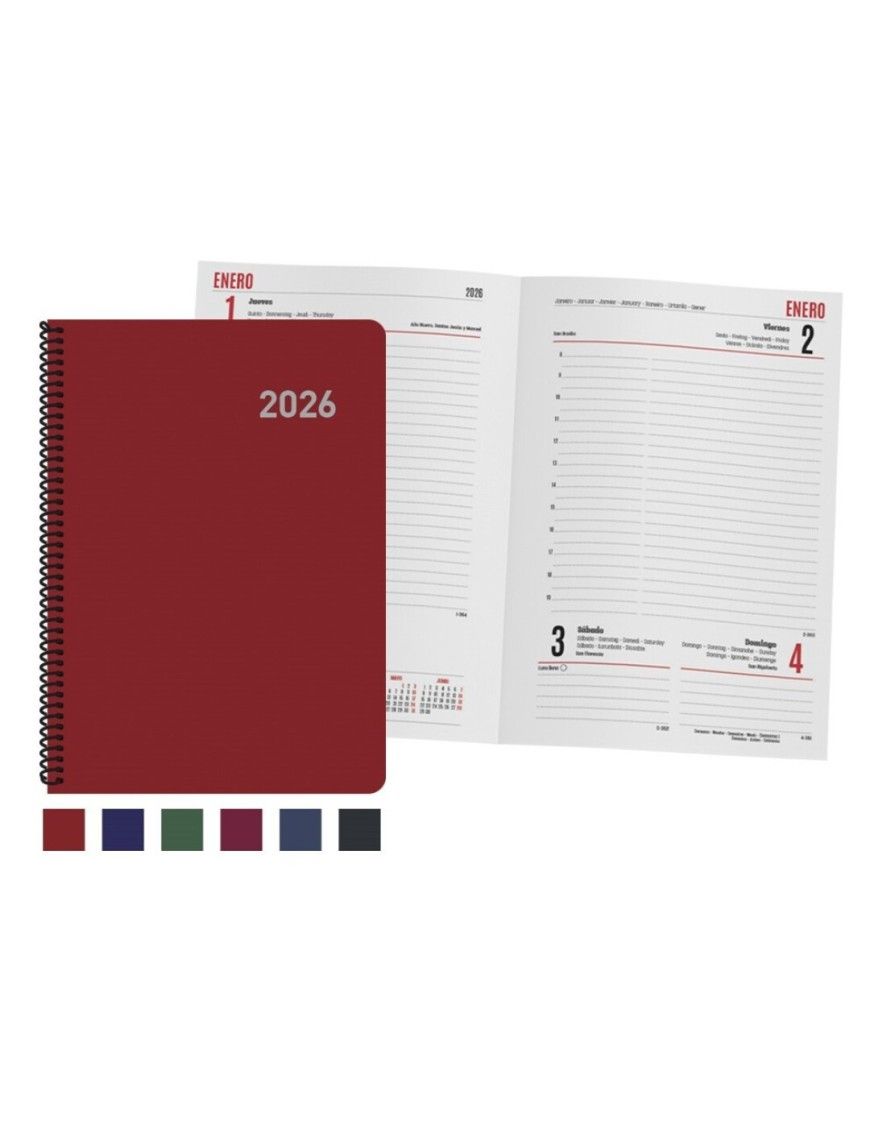 AGENDA PARIS ESPIRAL D/P 15X21 2026