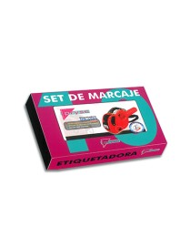 ETIQUETADORA SET MX2612 CON 10 ROLLOS BLANCO