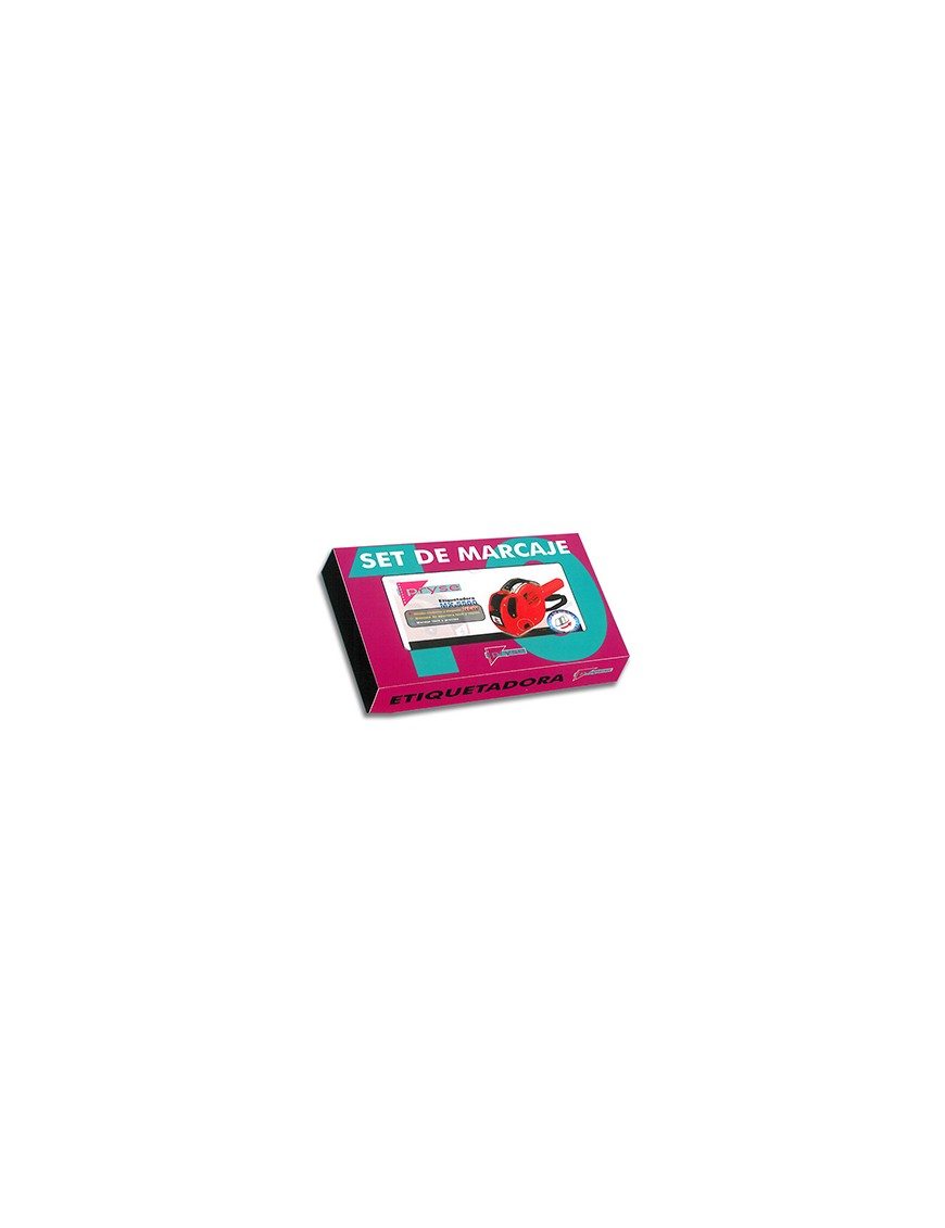 ETIQUETADORA SET MX2612 CON 10 ROLLOS BALNCO