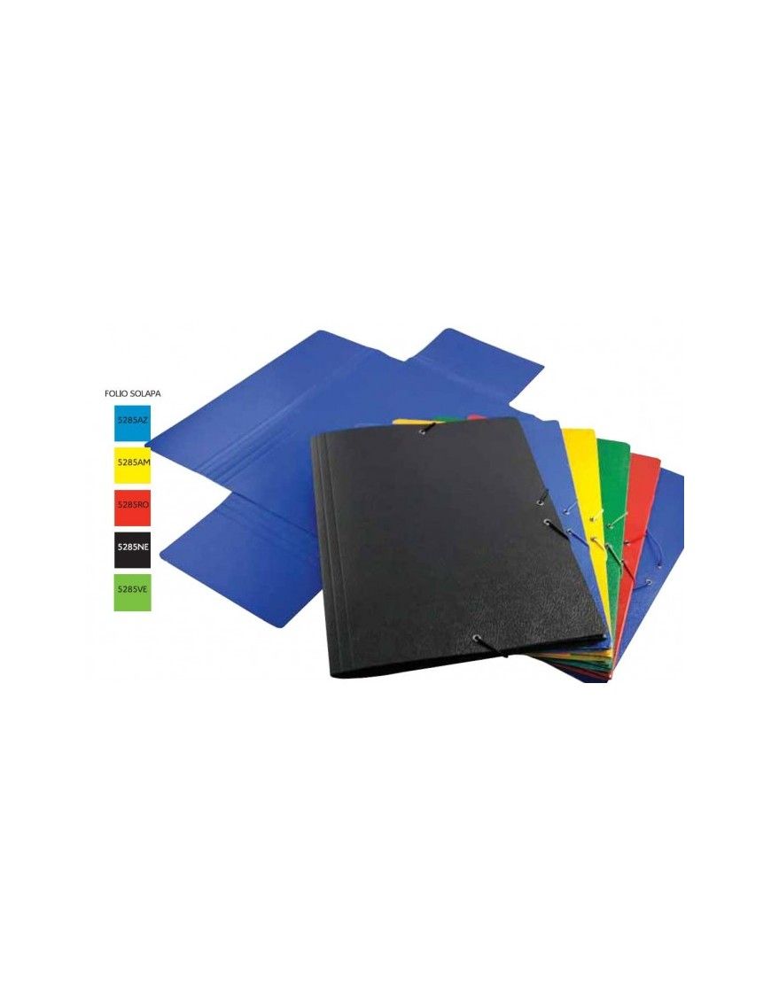 CARPETA GOMAS SOLAPAS FOLIO GOFRADO Nº8 ROJO